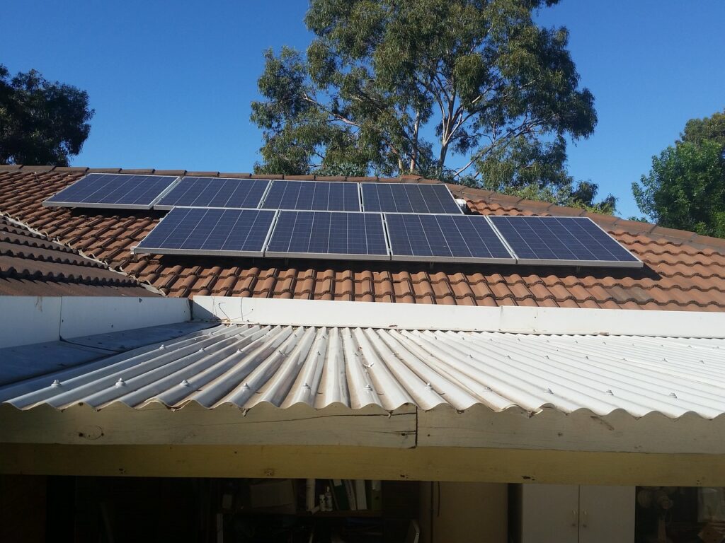 Photovoltaikmodule an einem Haus